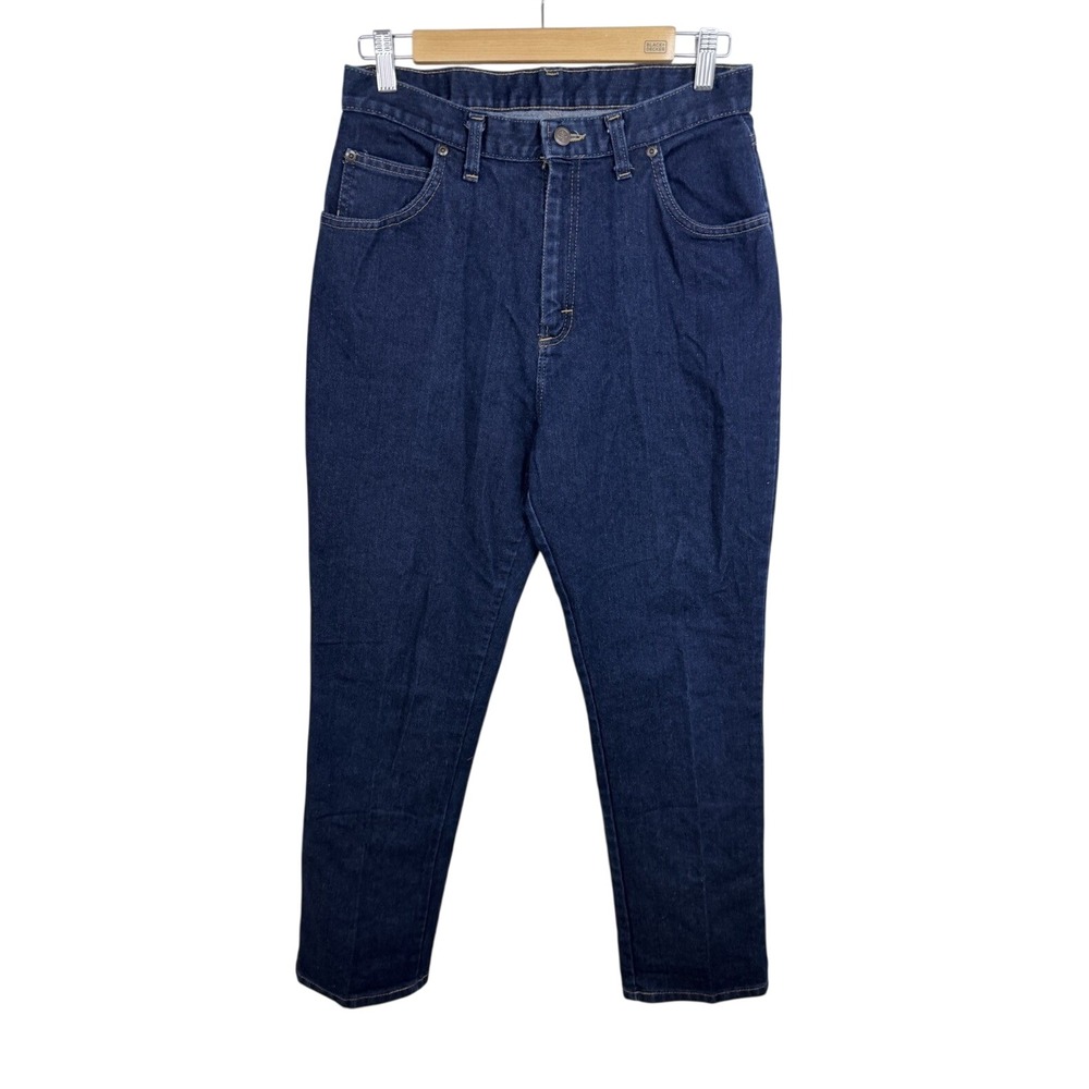 Vintage Western Jeans Women 14 REG Blue High Rise USA Made 90s Dark Wash Denim‎